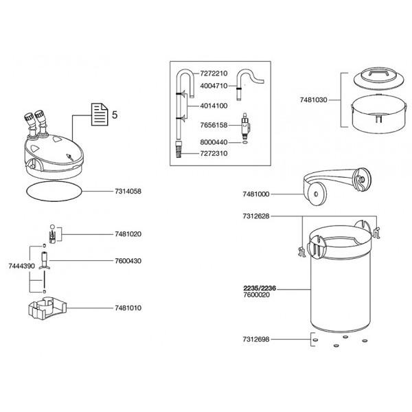 EHEIM Turbina P Filtros Ecco 2235 2236 AquaLovers